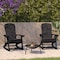 Flash Furniture Black Adirondack Rockers - Gray Cushions, 2PK 2-JJ-C14705-CSNGY-BK-GG - alternate 1